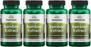 Swanson Bamboo Extract - Φυσικό συμπλήρωμα μαλλιών, δέρματος και νυχιών - 70% Silica Περιεχόμενο Υποστήριξη Σχηματισμός και ανάπτυξη οστών - (60 κάψουλες λαχανικών, 300mg το καθένα) 4 Συσκευασία