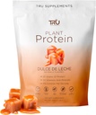 TRU Supplements Plant bazlı Protein Toz, BCAA, EAA, 20g Vegan Brown Rice & Pea Protein, 100 Calories, 27 Vitamin, Yapay Flavors 25 Hizmetler 25 Hizmetler (Dulce De Leche)