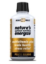 SAĞLI - Doğanın En İyi Beslenmesi Sıvı Çokvitamin Superfood - 140+ Nutrients - Ruh Clarity & Enerji - Immune & Cardiovascular Destek - 30 Hizmet - Peach Mango
