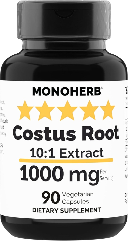 MONOHERB εκχύλισμα ρίζας κόστου 1000 mg - 90 κάψουλες χορτοφαγικής