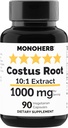 MONOHERB εκχύλισμα ρίζας κόστου 1000 mg - 90 κάψουλες χορτοφαγικής