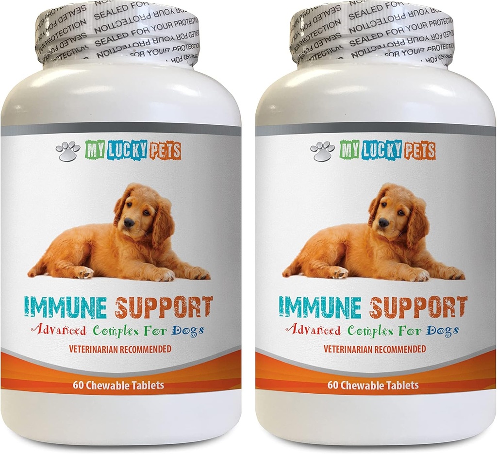 K9 Power Immune Dog - Dog Immune Support - Genel Sağlık ve Sağlık Boost - ANTIOXIDANT - Liver Health - Turmeric Curcumin for Dogs - 2 Şişe (120 Tedavi)