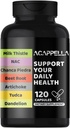 ACAPPELLA Milk Butle, NAC, Chanca Piedra, Beetroot, Artichoke, TUDCA, Dandelion Capsule, Liver Cleanse Supplement with Turmeric, Ginger, Panax Ginseng, Berberine (1)