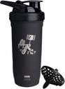 Smartshake DC COMICS Reforce Paslanmaz Çelik Protein Shaker Şişe 900 ml | 30 oz - Leakproof Vida-on Lid - BPA Ücretsiz - Uniseks - Bensiz - Harley Quinnn Logo