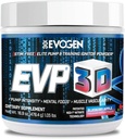 Evogen EVP 3D - Erkekler ve Kadınlar için Stim Free Pre Workout Toz | Sugar Free Non Stim Preworkout with Beta Alanine and Kretine for Energy & Pump | Blueberry Apple | 40 Servisler