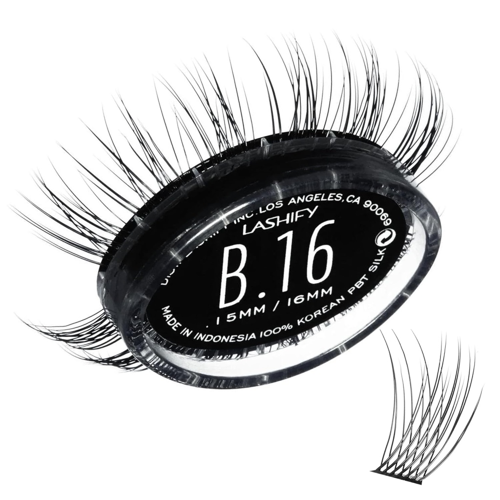 Lashify Bold 16mm Gossamer Eyelash Yeniliyor, Siyah, DIY Doğal Bir Bakış için Yanlış Açıklama