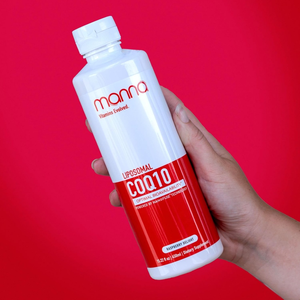 Manna Vitaminleri Liposomal CoQ10 – Ultra Abhidrasyon Ubiquinone for Heart, Energy, Brain, Immune Support – Antioksi, Hücresel Ağlama için Koruma – Vegan, 10x Daha İyi Aborpsiyon