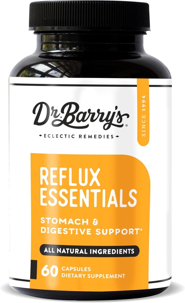 Reflux του Δρ Barry Απαραίτητα - Φυσική υποστήριξη για την υγεία Digestive και στο στομάχι, 60 κάψουλες - 30 ημέρες προμήθεια (1)