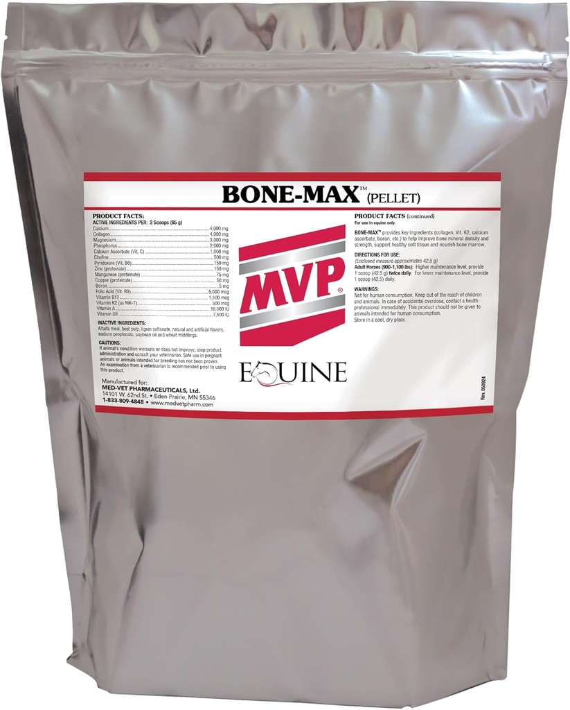 GM Bone-Max Toz At Bone Health and Development - Essential Nutrients for Performance and Young Grow Horses (6lb)