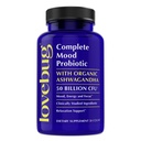 LoveBug Complete Mood Probiotics for Women - 50 Billion CFU, 10 Κλινικά Σπουδασμένα Strains, Lactobacillus Bifidobacterium Probiotic with Ashwagandha Digestive Health, Mood Supplement, 30 Count