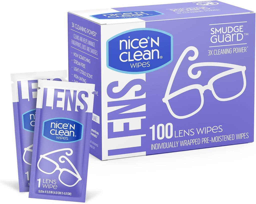 Atkins Σοκολάτα Caramel Mousse Bars, 5 Count + Nice 'n Clean SmudgeGuard Lens Wipes, 100 Count