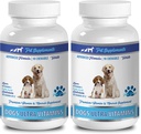 Coat Health Dog Treats - Σκύλος Ultra Vitamins - Ορυκτά - Essential NUTRIENTS - Premium και Φυσικό - Σκύλος Φώσφορος ασβέστιο - 2 μπουκάλια (180 μάσημα)