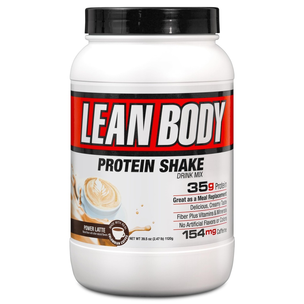 Labrada Lean Body MRP with Premium Columbia Coffee (154 mg of Caffeine), Power Latte, 2.47LB Tub Ambalaj Vary Olabilir