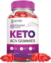Justified Laboratories Rippped Results Keto ACV Gummies Advanced Formula 1000MG Rippped Results Keto Gummies Apple Cider Vinegar Formulated with Pomegranate Beet Juice Powder B12 Vegan Non GMO 60 Gummys