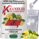 Krampade Original Lemon Lime 4K, 4000 mg Pastium Instant Cramp Relief Electrolyte Drink Powder 