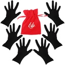 Eczema, Black, Small, Women, Kuru Hands, Overnight Moisturizing Gloves, 3 Pairs