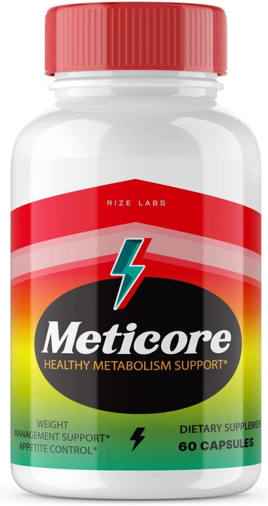 rize labs - Συμπλήρωμα απώλειας βάρους Meticore, κάψουλες ολικής ευεξίας σώματος, χρησιμοποιείται για να ξεκλειδώσετε το μονοπάτι για μια πιο υγιή ζωή, για ένα σχήμα Leaner (60 κάψουλες)