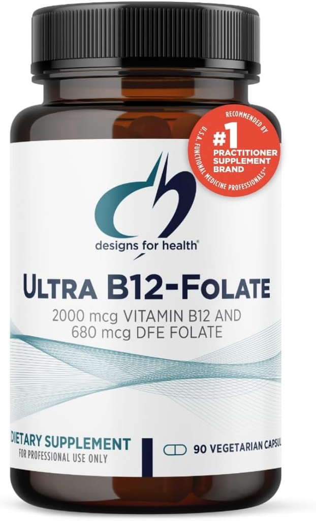 Sağlık Ultra Metilated B12 + Metil Folate - Vitamin B12 Torchcobalamin ve Folate Supplement, Adenosylcobalamin & 5-MTHF for Nerve, Cellular Energy + Metilasyon Desteği (90 Capsules)