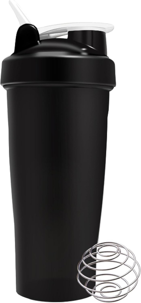 Organ için Protein Shaker Şişe - Pre Workout protein İçecek Shaker Cup 20 Fl oz, Dishwasher Güvenli, Ted & Phthalate free Shaker Şişe Blender, Gym Shaker for Protein Shake - Black or White (Random Color)