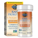 Life Raw Probiyotiks for Women and Men with Digestive Enzymes, 100 Milyar CFU, Klinik olarak Studied Strains, Raf Stable, 30 Capsules