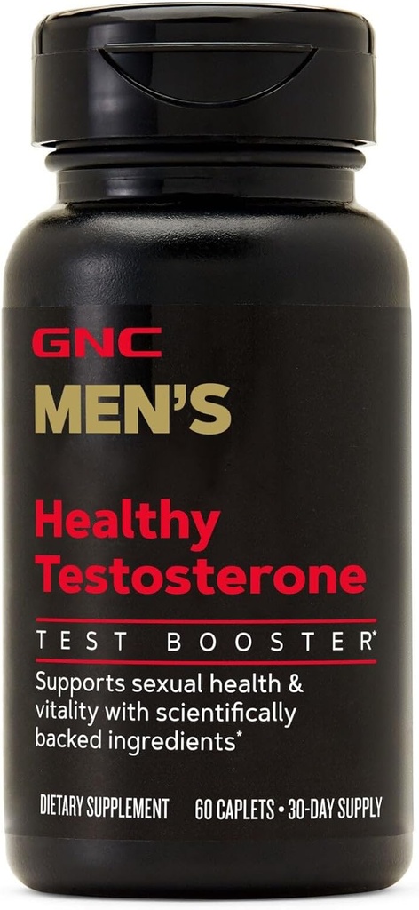 GNC Erkeklerin sağlıklı testosteron, testosteron ve Cinsel Sağlık Desteği, 60 Caplets