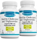 EuroMedica Sağlıklı Kolesterol ve Triglycerides - Immune & Heart Support - For Immune & Heart Colesterol & Triglyceride - 60 Capsules, 2 Pack (120 Capsules)