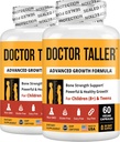 NuBest Doctor Taller - Οστική δύναμη Υποστηρίζει, Ενίσχυση ανοσοποιητικού συστήματος - Κέτο με ασβέστιο, βιταμίνη D3, βιταμίνη K2, Αμινοξέα & Βότανα για παιδιά (8+) 