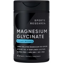 Sports Research® Μαγνήσιο Γλυκινικό - Υποστηρίζει Αναπαυτικές Διαδικασίες Ύπνου & Ενζυμικής - 160 mg Χηλικό Μαγνήσιο - Υγρό Softgel - 60 Count