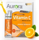 Vida Lifescience Aurora Nutrascience Mega-Pack Liposomal Vitamin C, Immune Support, 3.000 mg per Serving, Vegan, Gluten Free, Non-GMO, 32 Single Servet Packets, Orange