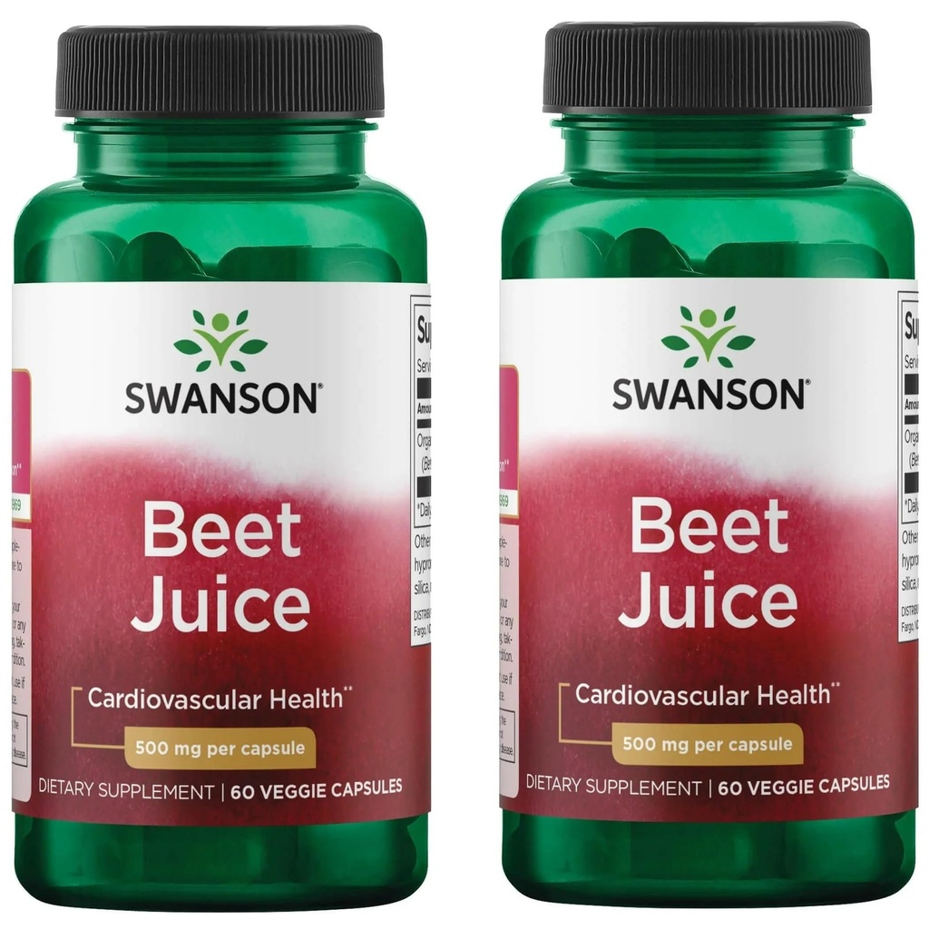 Swanson Organik Arıt Suyu ile Yapıldı 500 Milligram 60 Veg Capsules (2 Pack)