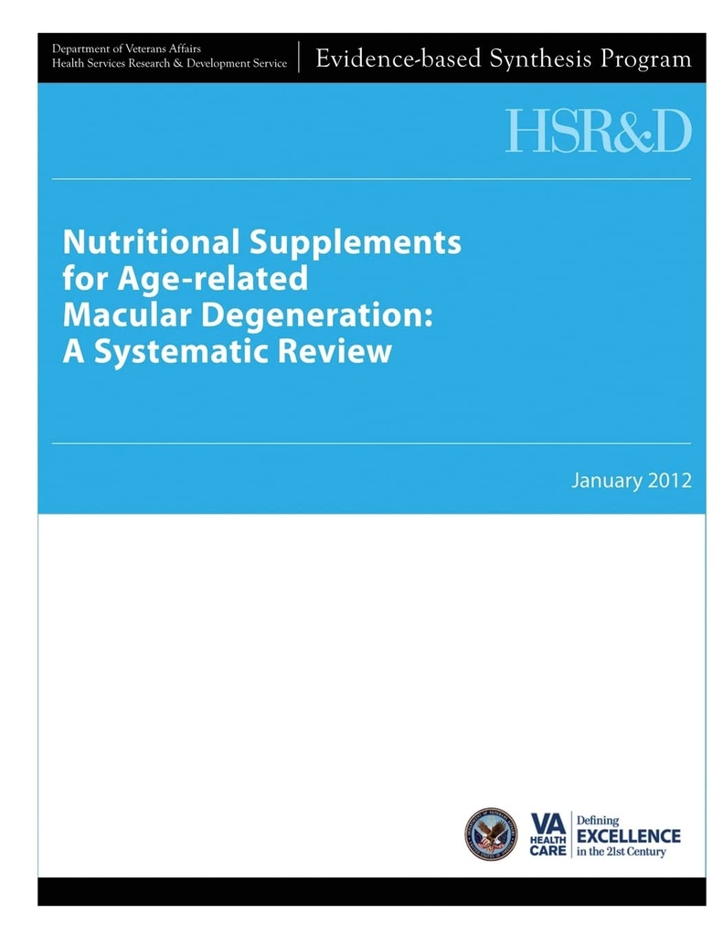 Yaşla ilgili Macular Dejenerasyon için Beslenme Supplements: A Systematic Review