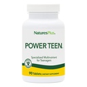 Natures Plus Life Power Teen - 90 Vejetaryen Tabletler - Ruh Focus için Mineraller ve Bütün Gıdalar ile Genç Multivitamin, Enerji ATM - Gluten-Free - 45 Hizmetler