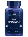 Hayat Mega EPA/DHA, Omega-3 Fatty asitleri, Kalp ve Beyin Sağlığı, Non-GMO, Gluten-Free, 120 yumuşakgels