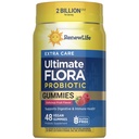 Yeni Yaşam Ekstra Bakım Digestive Prebiyotik ve Probiyotik Gummies, Digestive ve Immune Health, B. Coagulans ve B. Subtilis, Dairy, Soy ve glutensiz, 2 Milyar CFU, 48