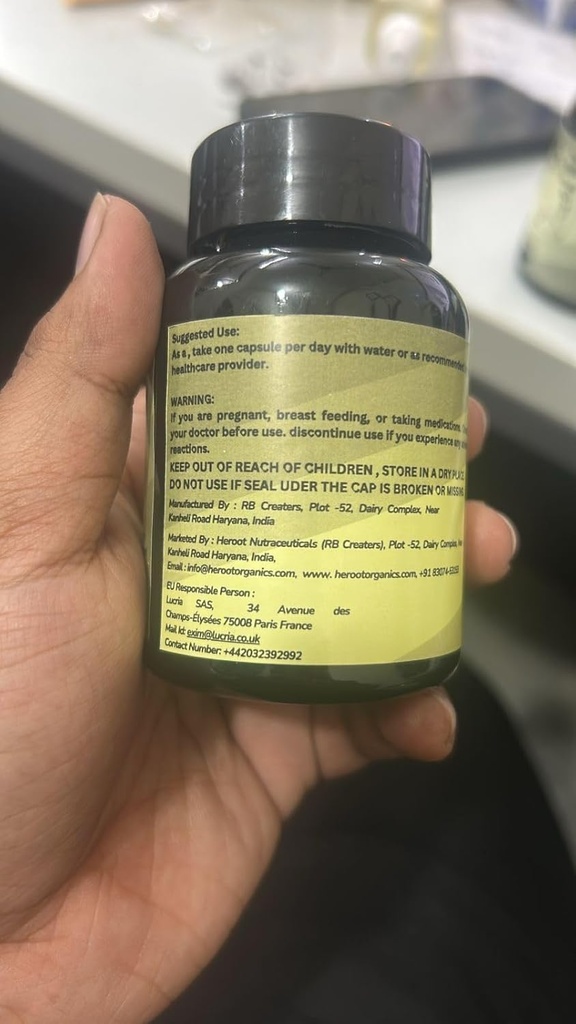 Organik Spirulina protein Toz Kapsülleri - Enerji için Vitaminler ve Mineraller - Vejetaryen, Gluten Optimal Sağlık Için %100 Saf Superfood (60 Capsules)