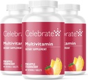 Vitamin Bariatrik Multivitamin Chewable, Iron Free - Post Gastrik Bypass & Kol Gaztrektomi Erkekler ve Kadınlar için Tamam - Temel Mineraller ve Vitamin A, B, D & E Meyvesi (180 Tablet)