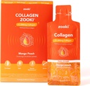 Zooki Super Strength Marine Collagen Liquid Sachets 11,000 mg – Great Taste, Sugar Free – Highest Strength Marine Collagen Supplements for Women & Men – Skin, Joints & Hair (Mango Peach, 14 Hizmet)