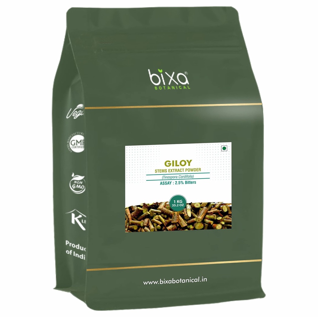 Bixa BOTANICAL GILOY (GUDUCHI/TINOSPORA CORDIFOLIA) Kuru Ekstraksiyon - GRAVIMETRY tarafından% 2.5 Bitterness (1KG)