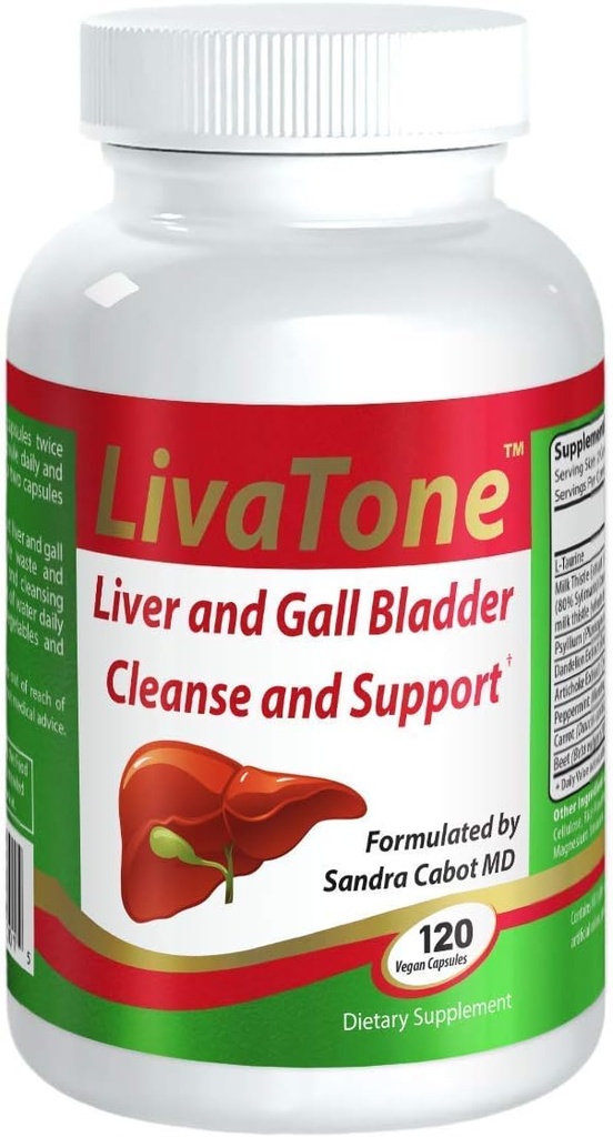 Liver ve Gallbladder Cleanse – Dr. Formulated Liver Cleanse ve Detox Pills, Süt Butle & Antioksis (120 Capsules)
