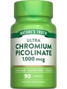 Nature's Truth Ultra Chromium Picolinate 1000 Live | 90 Tablet | Vegan, Non-GMO & Gluten Free Supplement