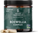 TRIBE ORGANICS Boswellia Serrata Kompleksi Ortak Destek için Tamam, Kas Relief - Vegetarian Non-GMO 120 Capsules, High Potency - Boswellin Super with Ginger Extract & Black Pepper - 420 mg