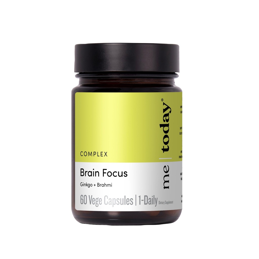 Bugün Beyin Supplements for Memory and Focus in Yetişkinler - Ginkgo & Brahmi ile Ruh Clarity, Memory Boost ve Bilişsel Destek, 60 Hizmet