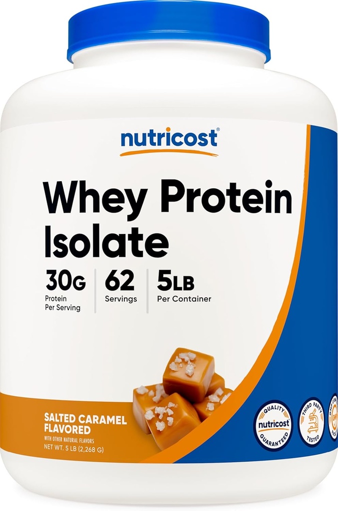 Nutricost Whey proteini (Salted Caramel, 5LBS)