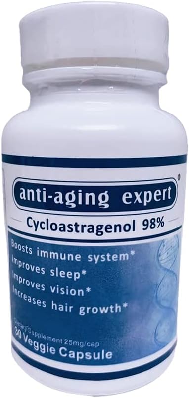 Cycloastragenol% 98 Micronized 25 mg, 30 Vegetarian Capsules, 1 Şişe