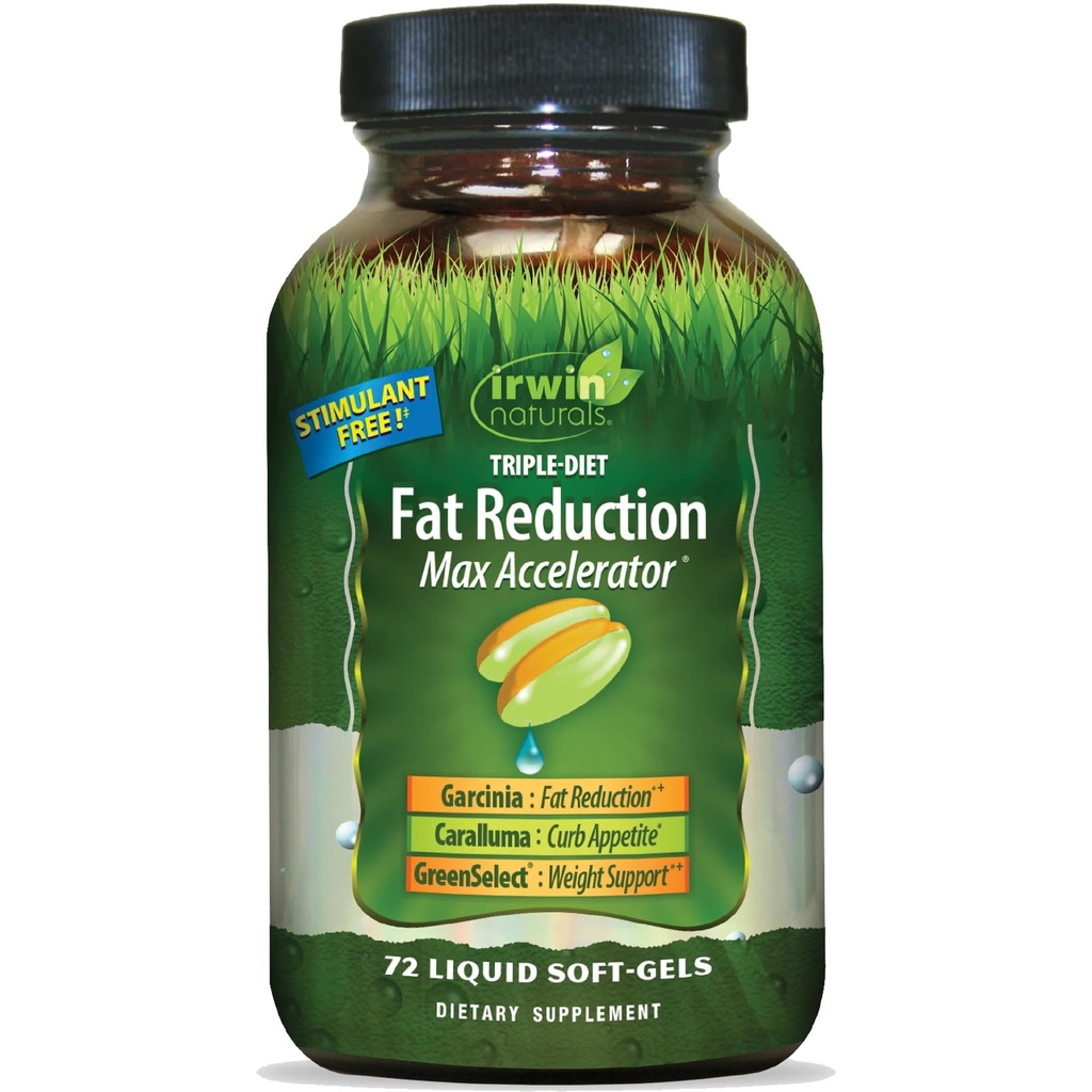 Irwin Naturals Triple-Diet Fati Max Hızlandırıcılığı - Sağlıklı Kilo Yönetimi Desteği - 72 Sıvı Yumuşak-Gelin