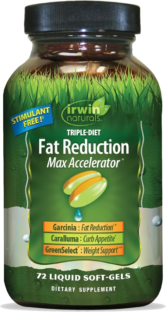 Irwin Naturals Triple-Diet Fati Max Hızlandırıcılığı - Sağlıklı Kilo Yönetimi Desteği - 72 Sıvı Yumuşak-Gelin