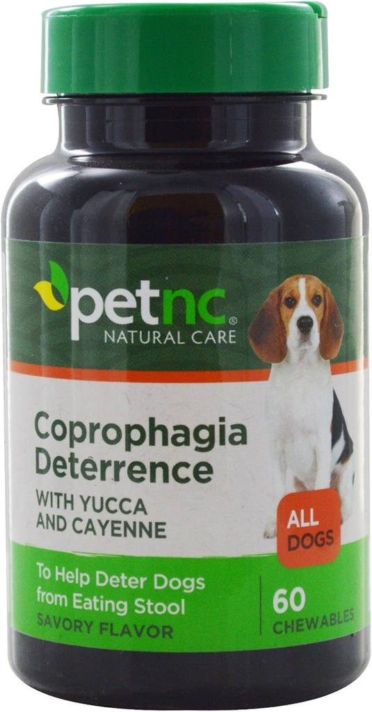 PetNC Natural Care Stool Yeme Deterrent Chewables for Dogs, 60 Count