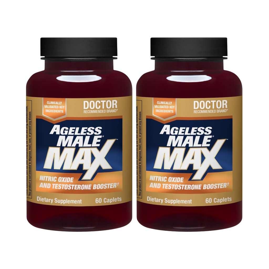 Yaşsız Erkek Max Total testosteron ATM Supplement for Men, 120 Caplets