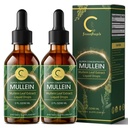 (2 Pack) Lungs için Düşler - Lung Detox & Cleanse için Yüksek Potency Mullein Leaf Ekstraksiyon, Respiratory için Destek, Immune, Digestive System, Natural Mullein Liquid Tincture, Non-GMO, 4 FL OZ