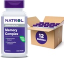 Ginkgo Biloba 120 mg ve B Vitaminleri ile Natrol Memory Kompleksi, Beyin Sağlığı ve Hafıza Desteği için Diyet Supplement, 60 Tablet, 30 Day Supply (Brook of 12)